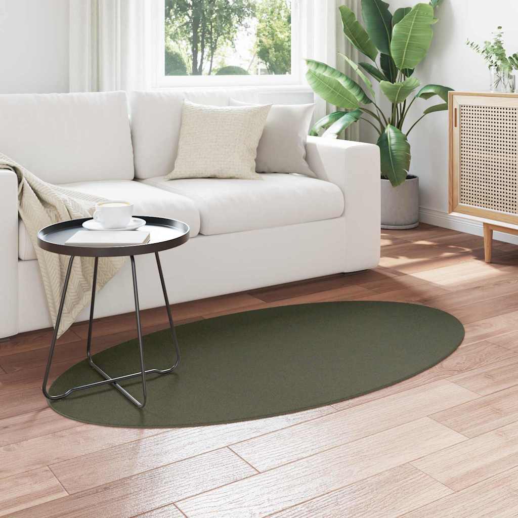 Tæppe HUARTE Skovgrøn 80 x 150 cm 100% polyester