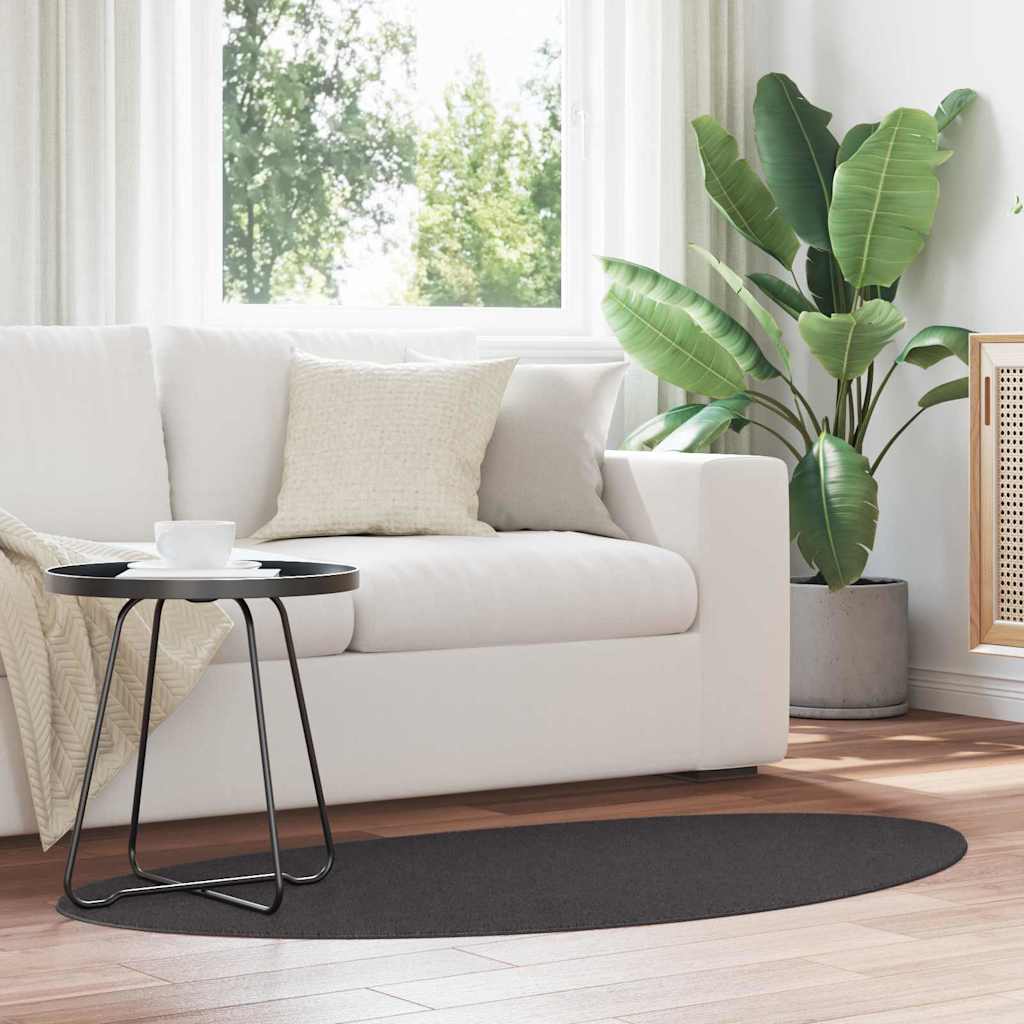 Tæppe HUARTE Antracit 80 x 150 cm Polyester
