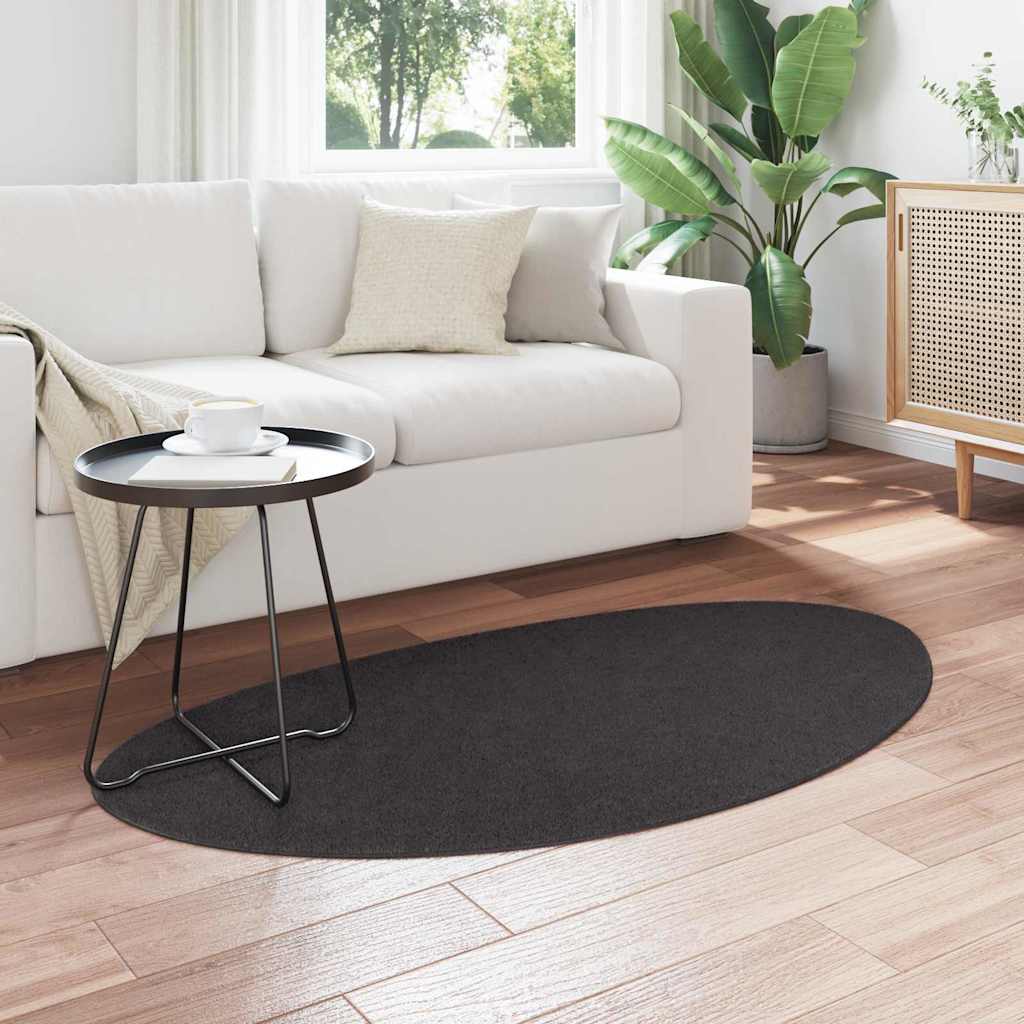 Tæppe HUARTE Antracit 80 x 150 cm Polyester