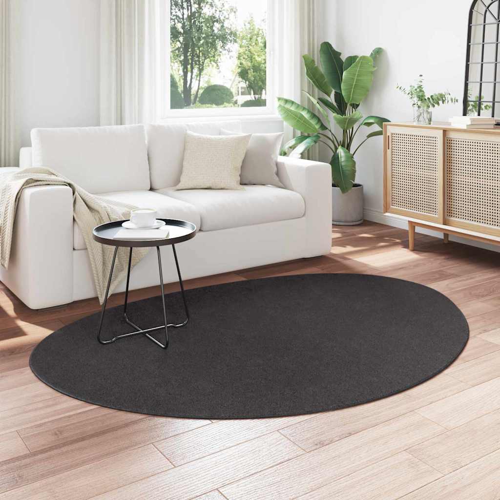 Tæppe HUARTE Antracit 140 x 200 cm Polyester