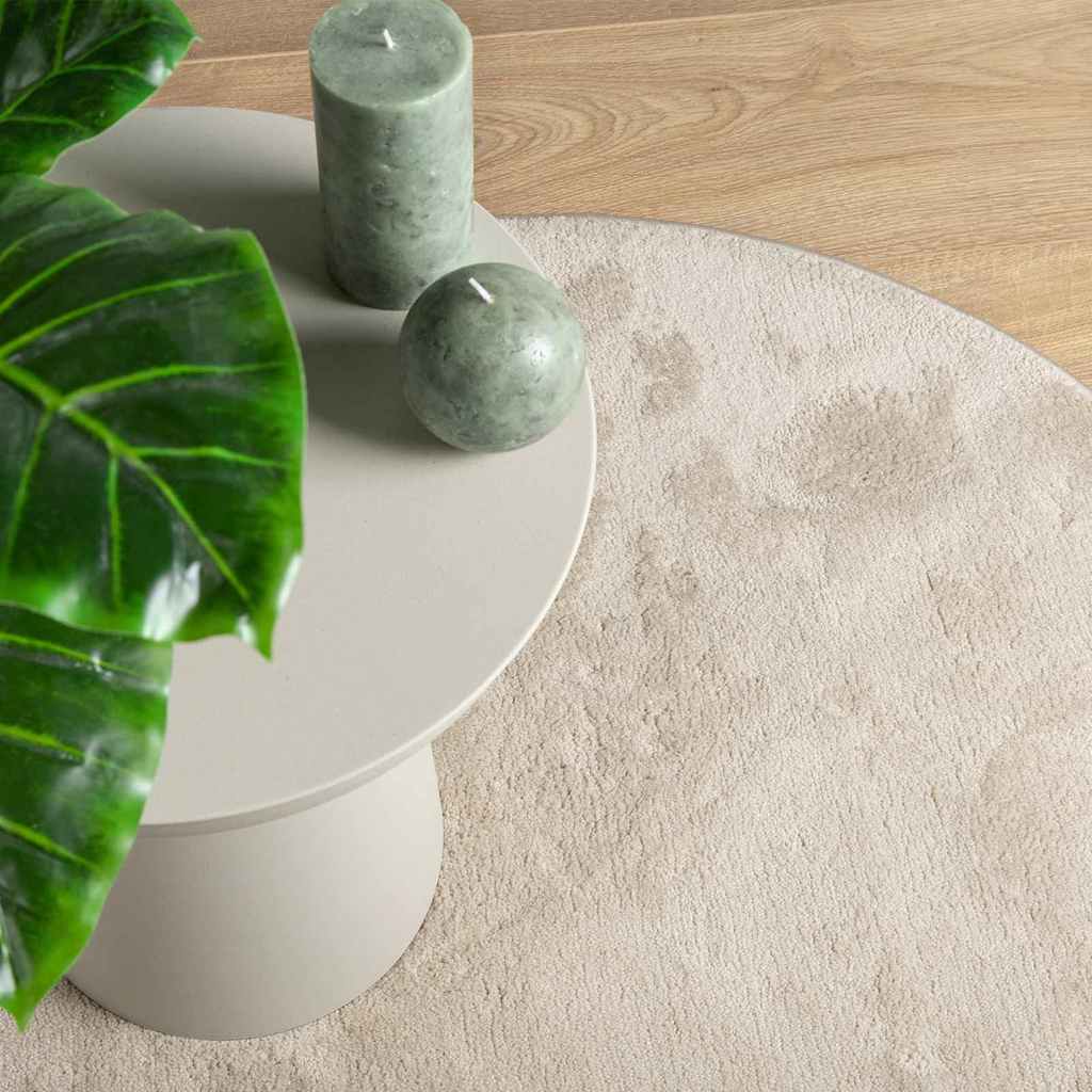 Tæppe HUARTE Beige 140 x 200 cm Polyester