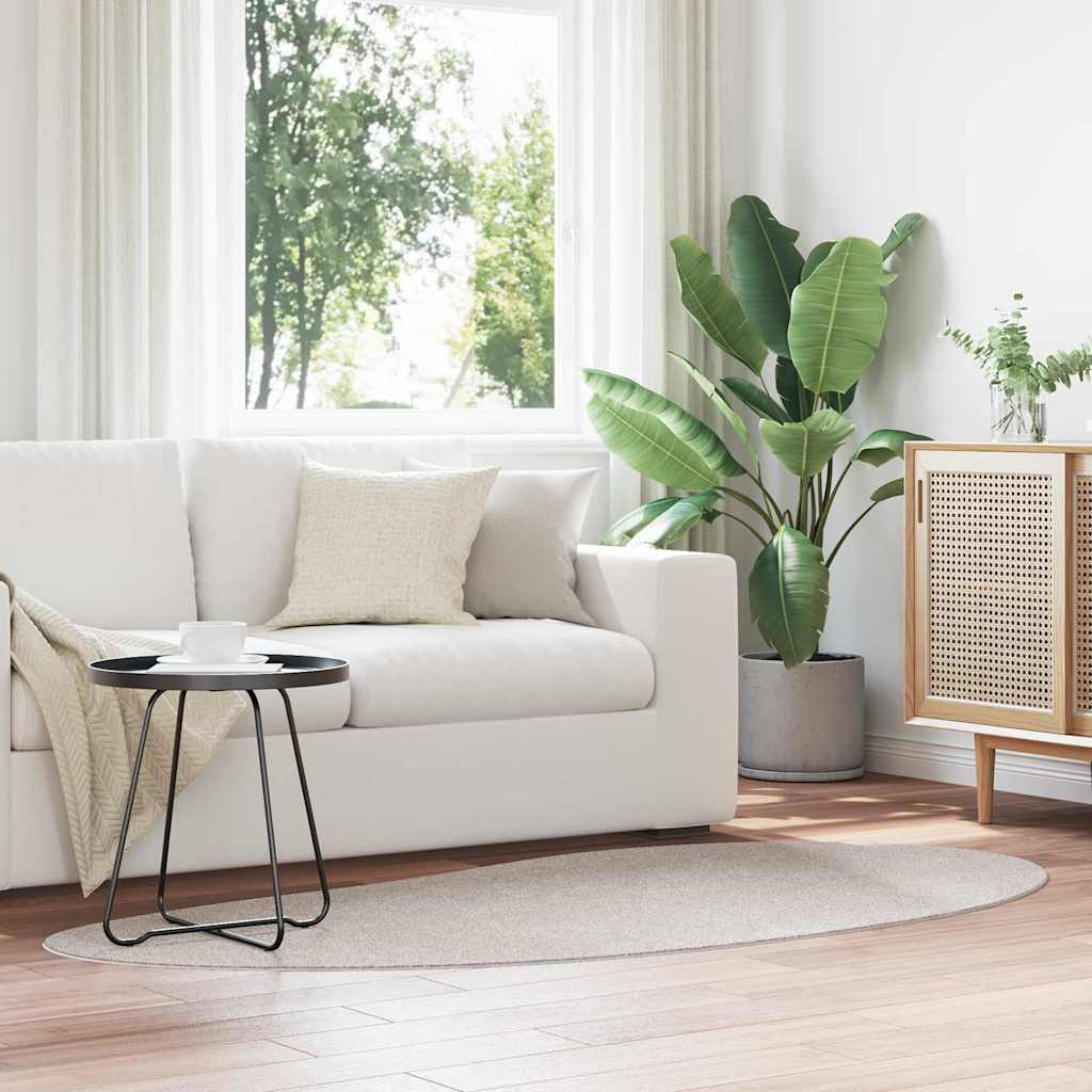 Tæppe HUARTE Sandfarvet 100 x 200 cm Polyester