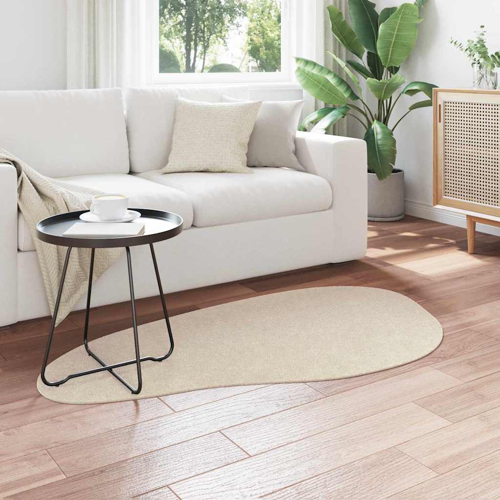 Tæppe HUARTE Beige 80 x 150 cm Polyester