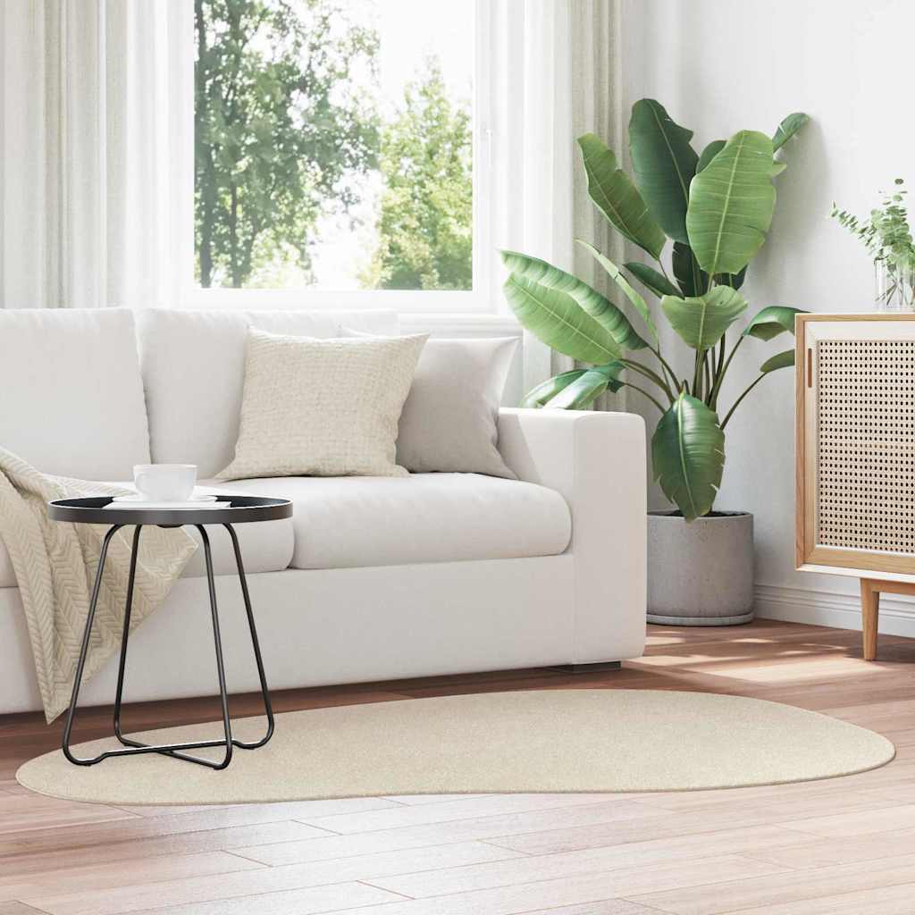 Tæppe HUARTE Beige 120 x 170 cm Polyester