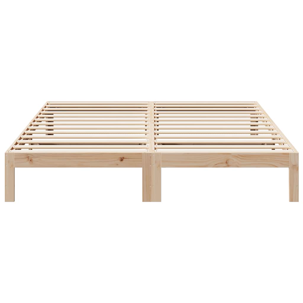 sengeramme uden madras 160x200 cm massivt fyrretræ