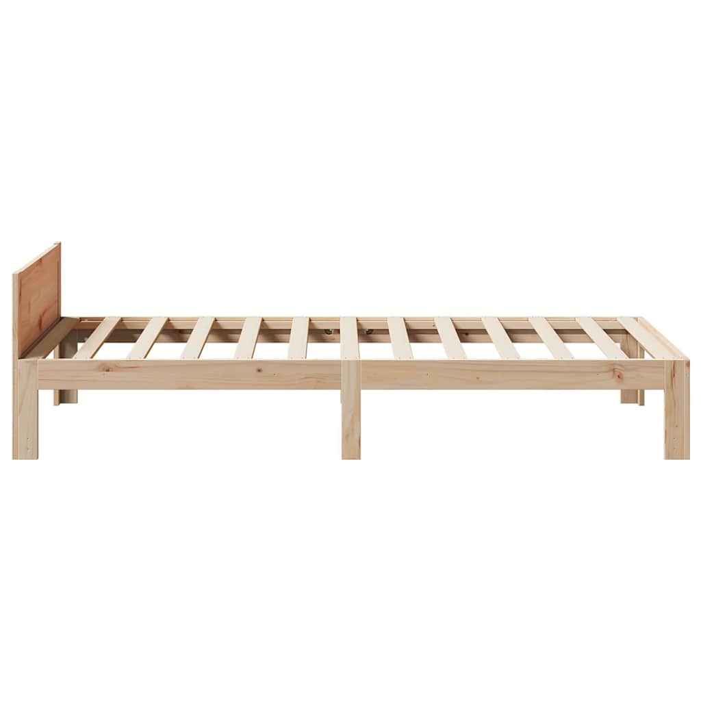 sengeramme uden madras 90x200 cm massivt fyrretræ