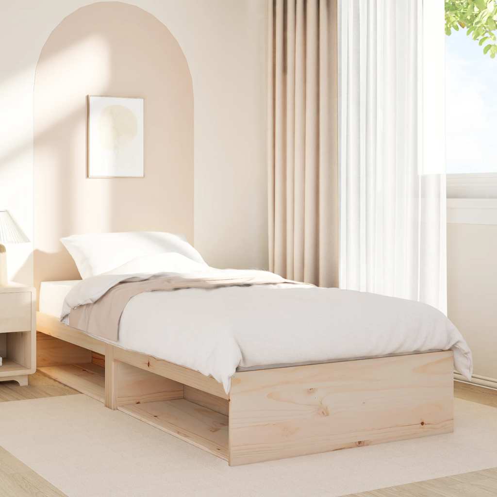 daybed uden madras 90x200 cm massivt fyrretræ