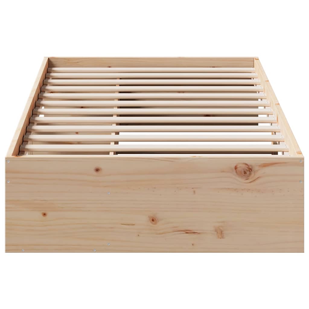 daybed uden madras 90x200 cm massivt fyrretræ