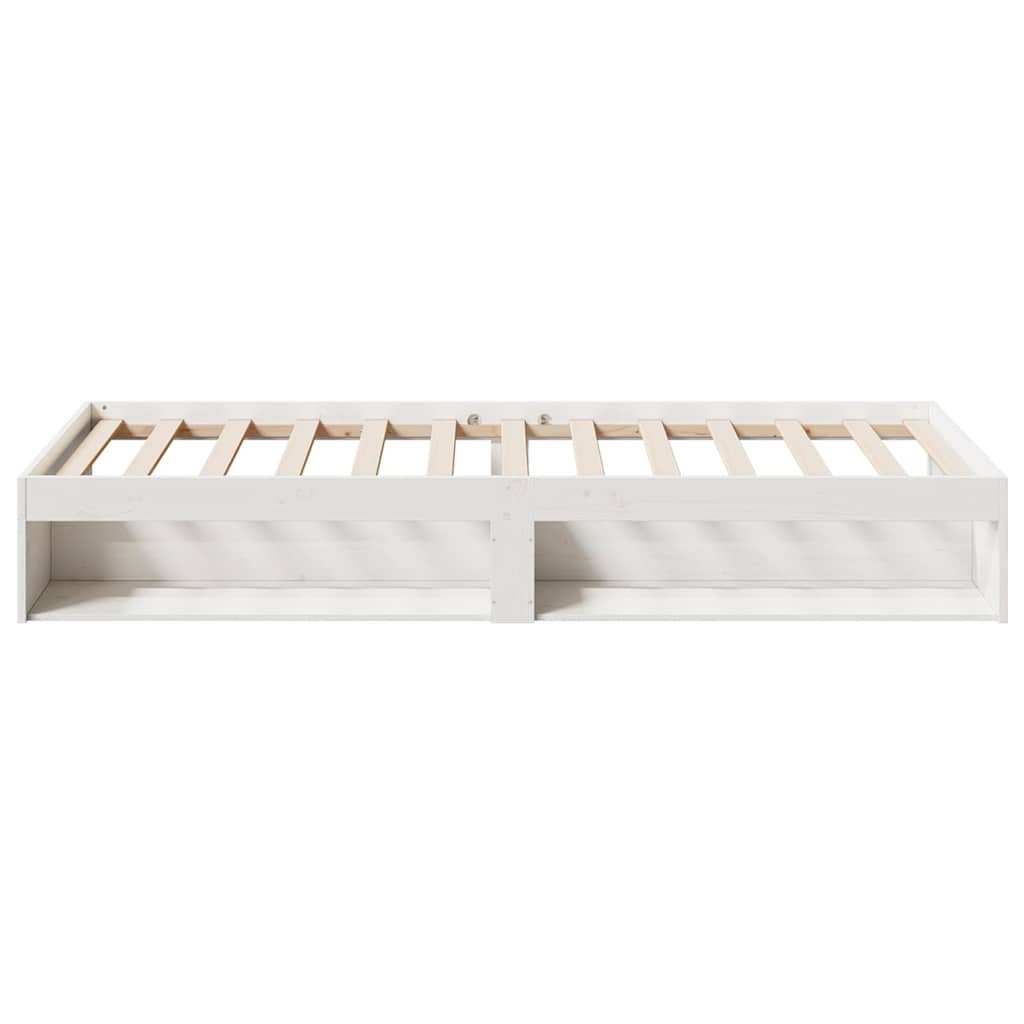 daybed uden madras 90x200 cm massivt fyrretræ hvid