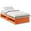 daybed uden madras 90x200 cm massivt fyrretræ gyldenbrun