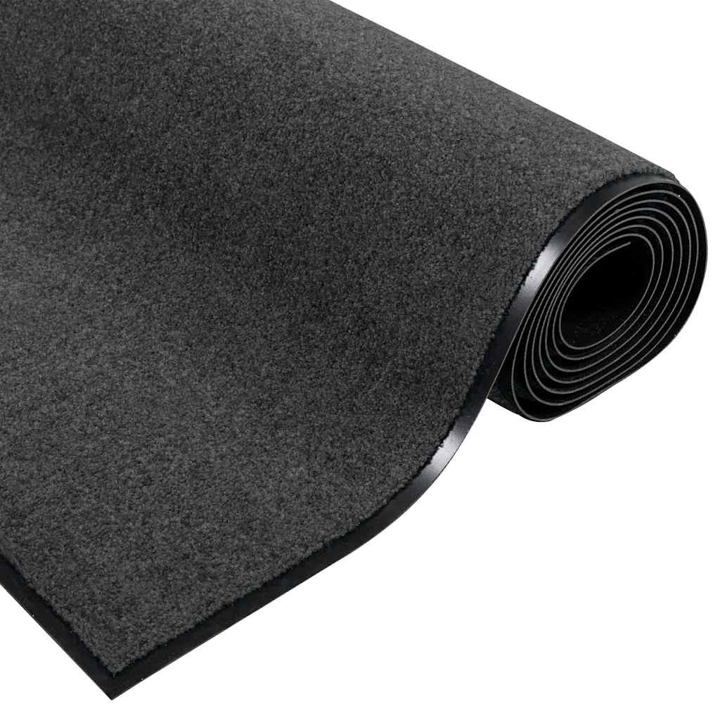 Dørmåtte Andet Anthracit og sort 120 x 250 cm Polyamid og PVC