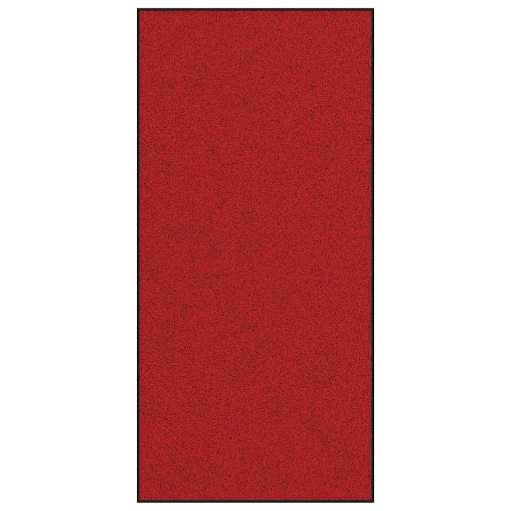 Dørmåtte Rød og Sort 120 x 250 cm 100% polyamid