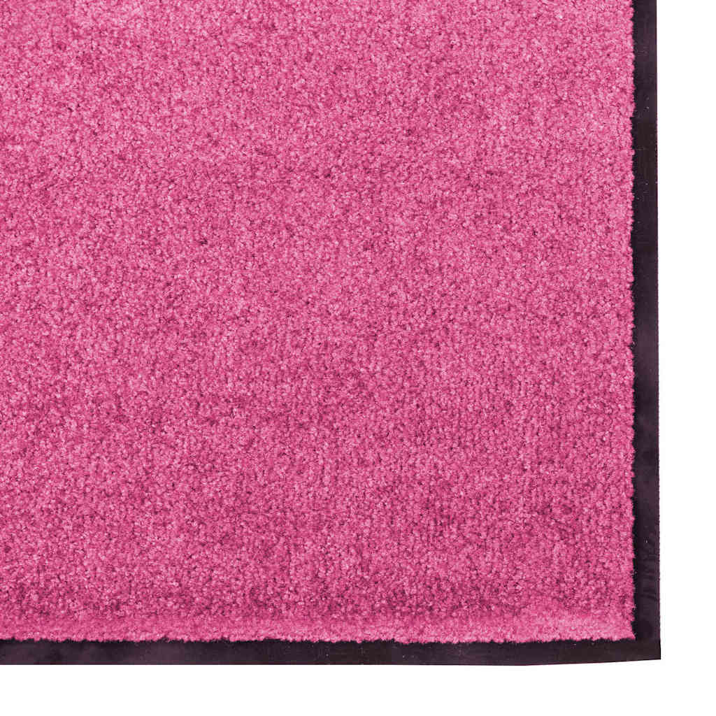 Dørmåtte Pink og Sort 120 x 300 cm 100% polyamid