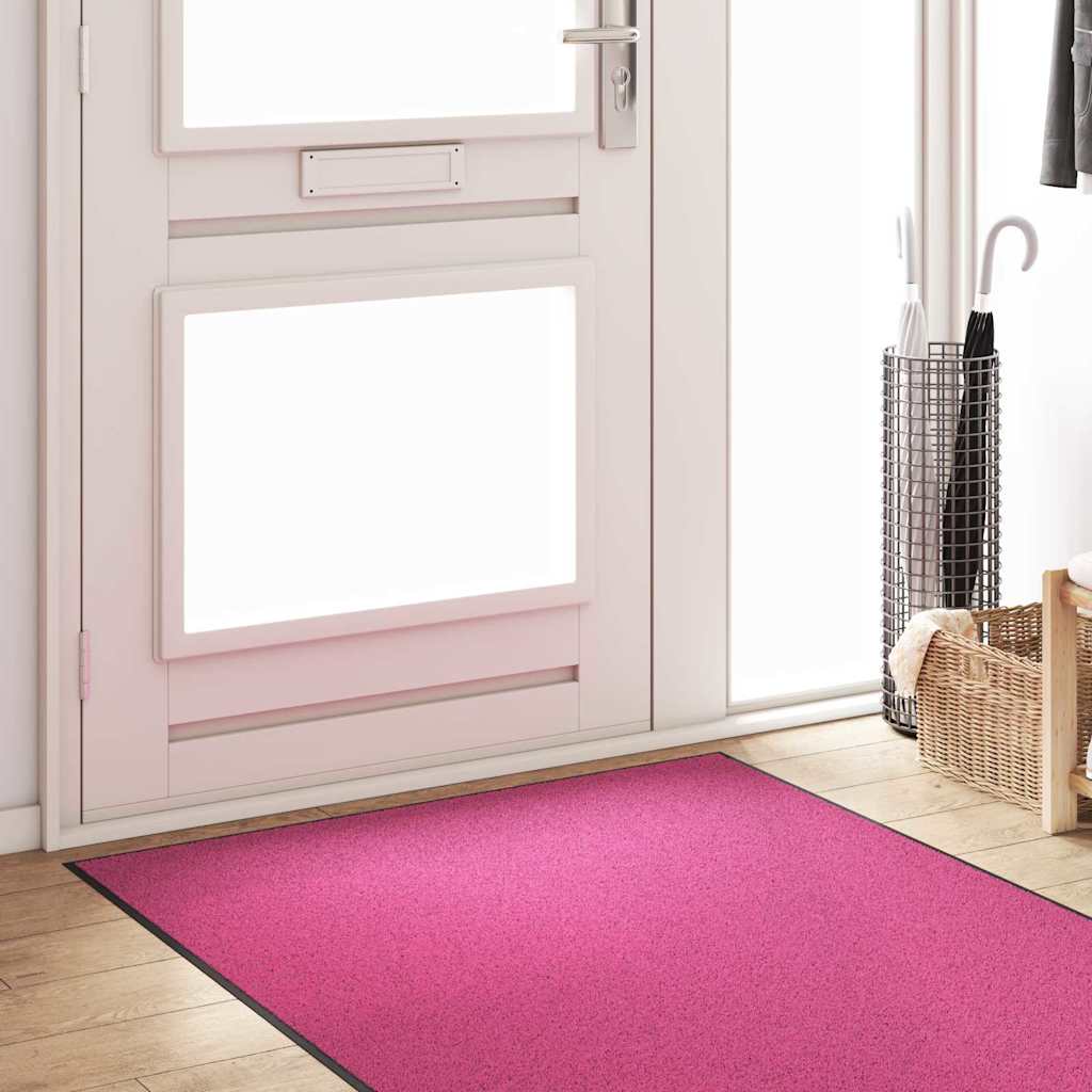 Dørmåtte Pink og Sort 120 x 300 cm 100% polyamid