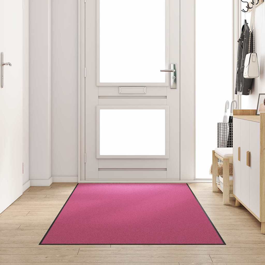 Dørmåtte Pink og Sort 120 x 300 cm 100% polyamid