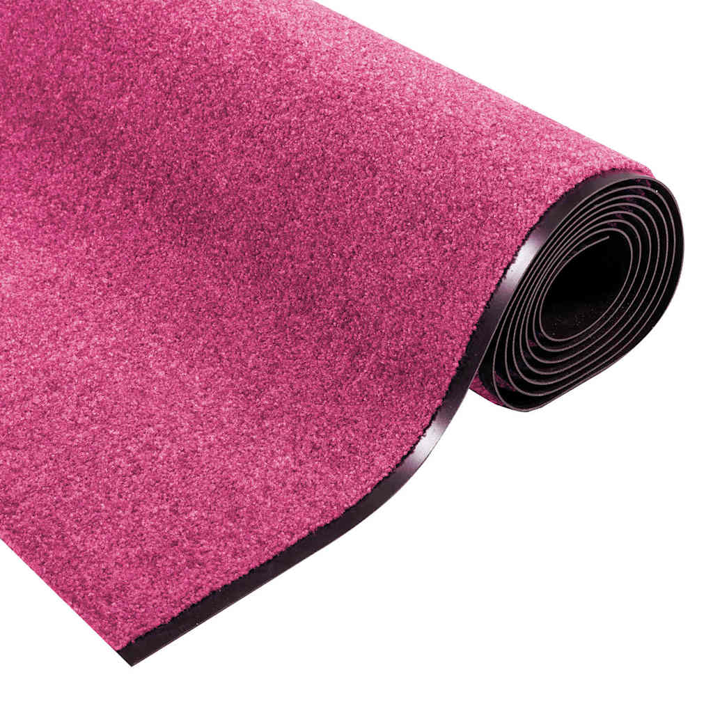 Dørmåtte Pink og Sort 120 x 350 cm 100% polyamid