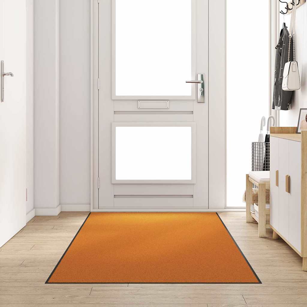 Dørmåtte Orange og Sort 120 x 250 cm 100% polyamid