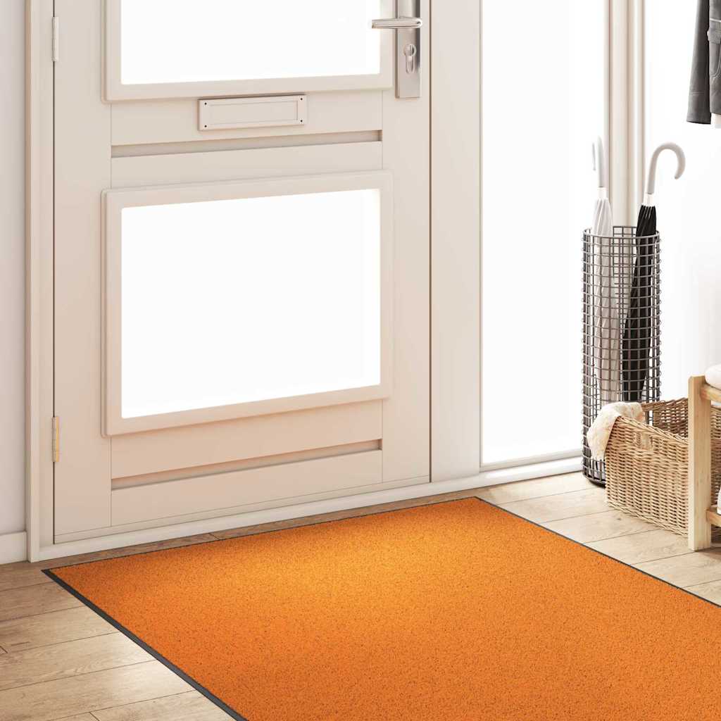 Dørmåtte Orange og Sort 120 x 300 cm 100% polyamid