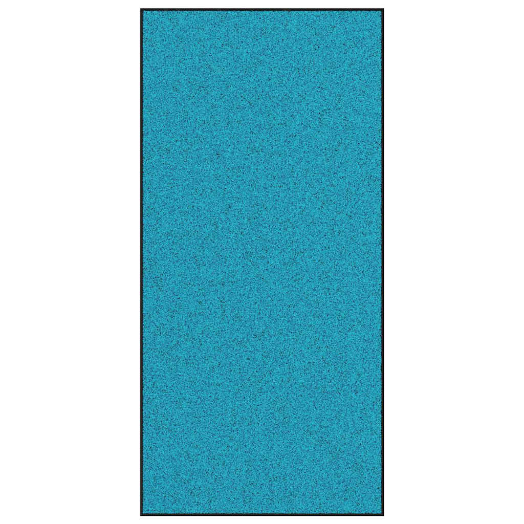 Dørmåtte Cyan og Sort 120 x 250 cm 100% polyamid