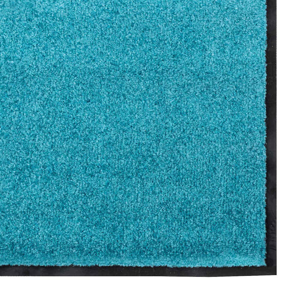 Dørmåtte Cyan og Sort 120 x 300 cm 100% polyamid