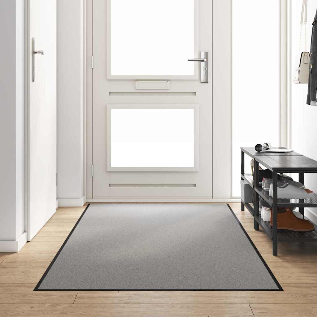 Dørmåtte Grå og sort 120 x 250 cm 100% polyamid