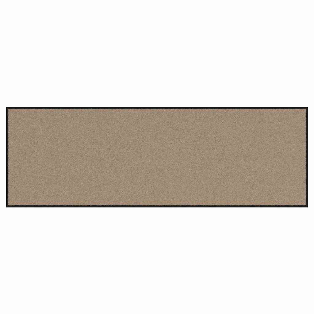 Dørmåtte Beige og sort 60 x 180 cm 100% polyamid