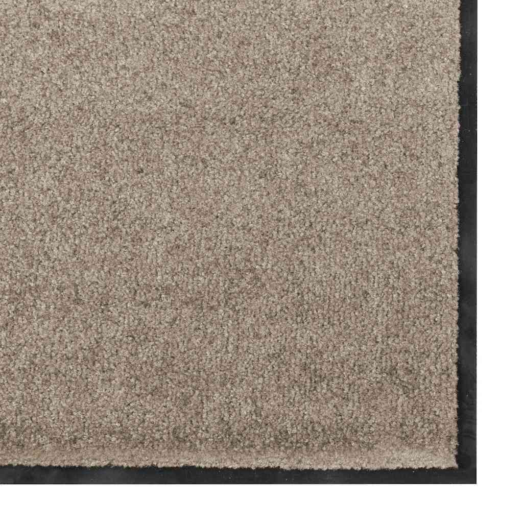 Dørmåtte Beige og sort 90 x 150 cm 100% polyamid