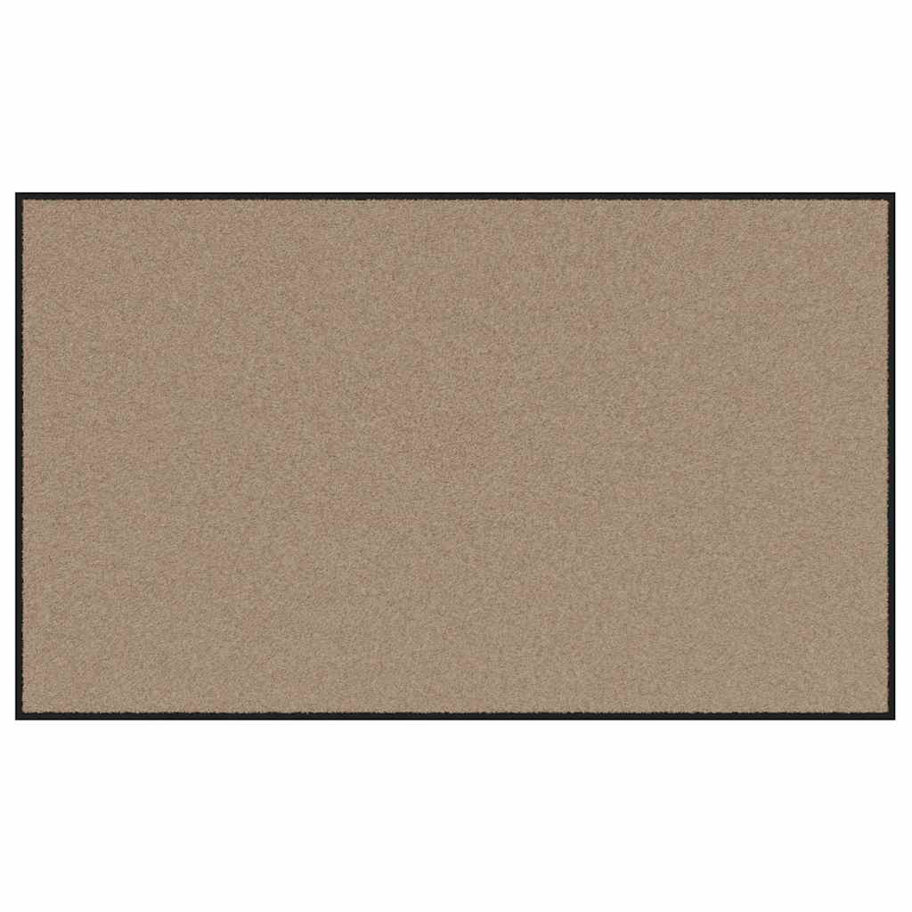 Dørmåtte Beige og sort 90 x 150 cm 100% polyamid