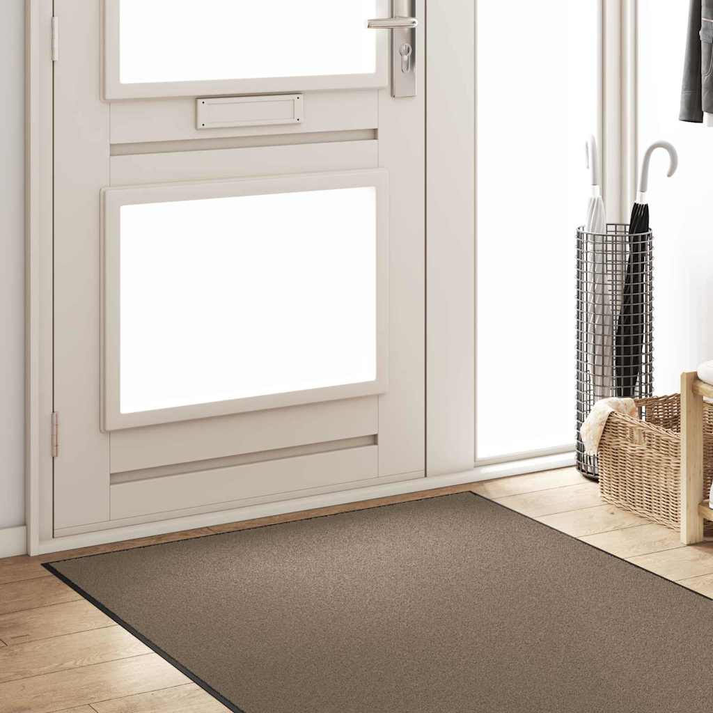 Dørmåtte Beige og sort 120 x 300 cm 100% polyamid