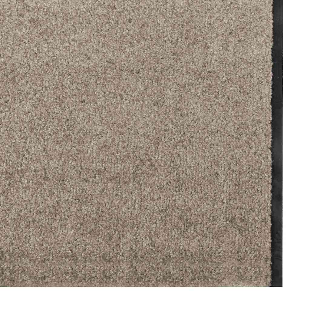 Dørmåtte Beige og sort 120 x 400 cm 100% polyamid