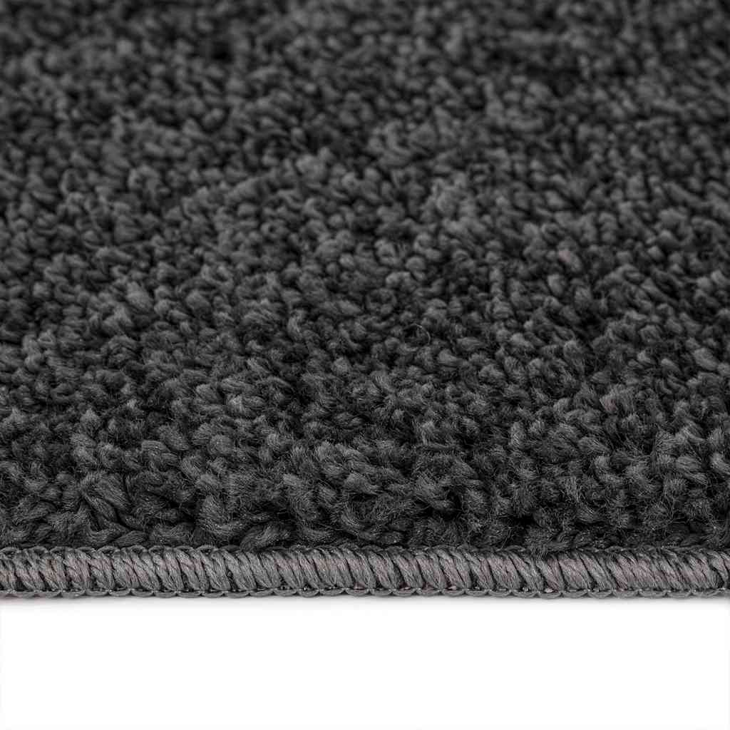 Anti-slip Shaggy tæppe Mørkegrå 240 x 340 cm PP