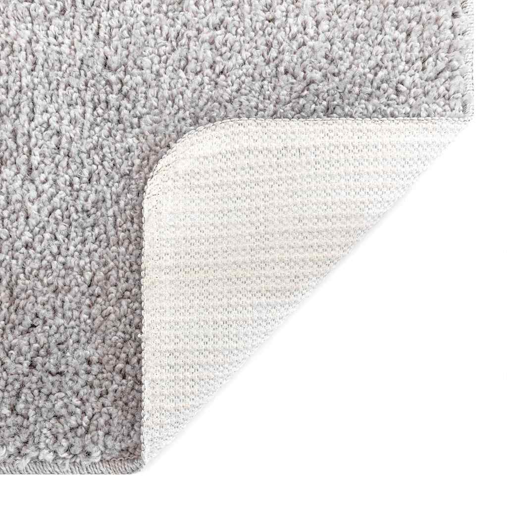 Anti-slip Shaggy tæppe Grå 120 x 120 cm PP