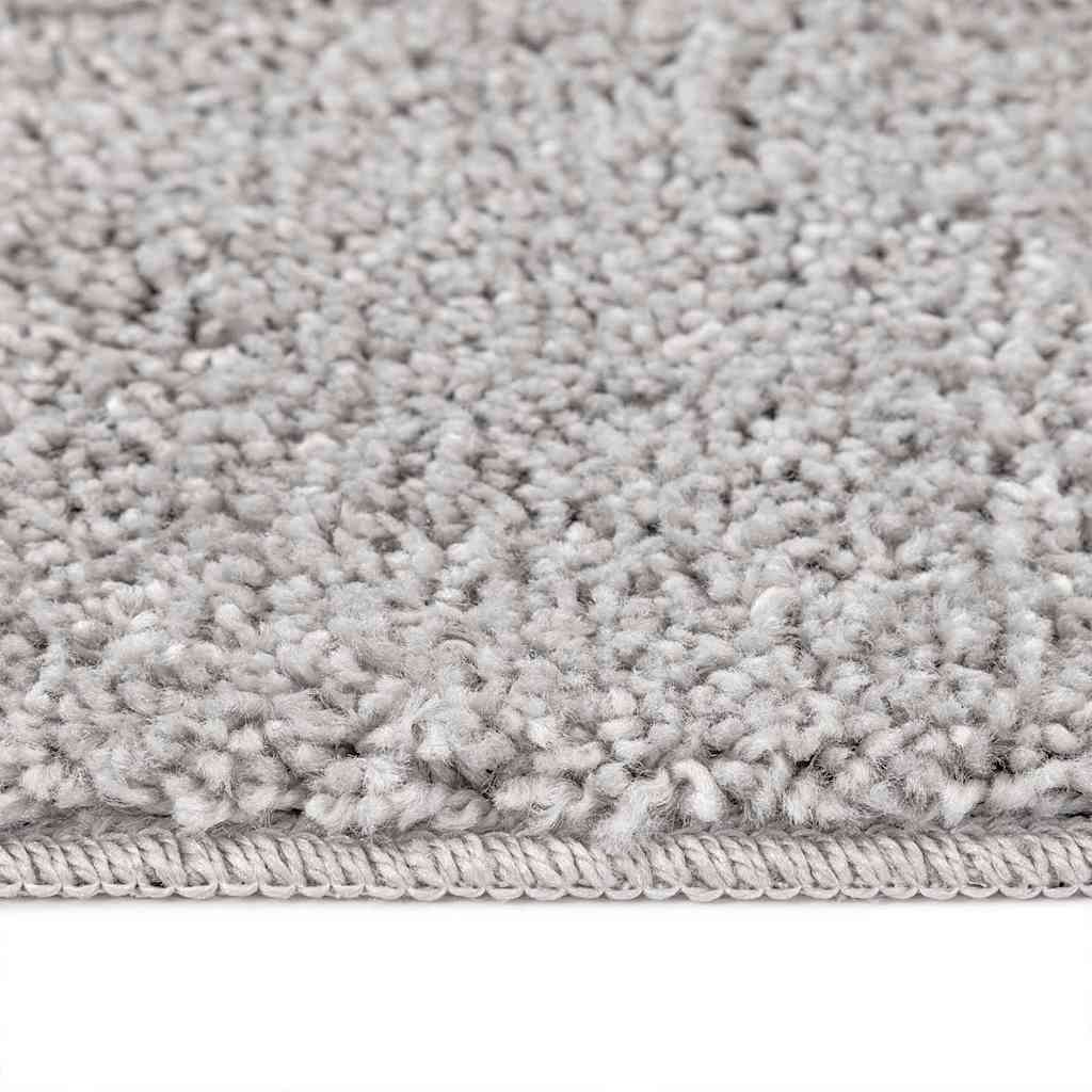 Anti-slip Shaggy tæppe Grå 120 x 120 cm PP
