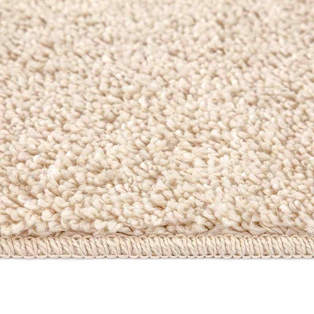 Anti-slip Shaggy tæppe Cremefarvet 160 x 160 cm PP