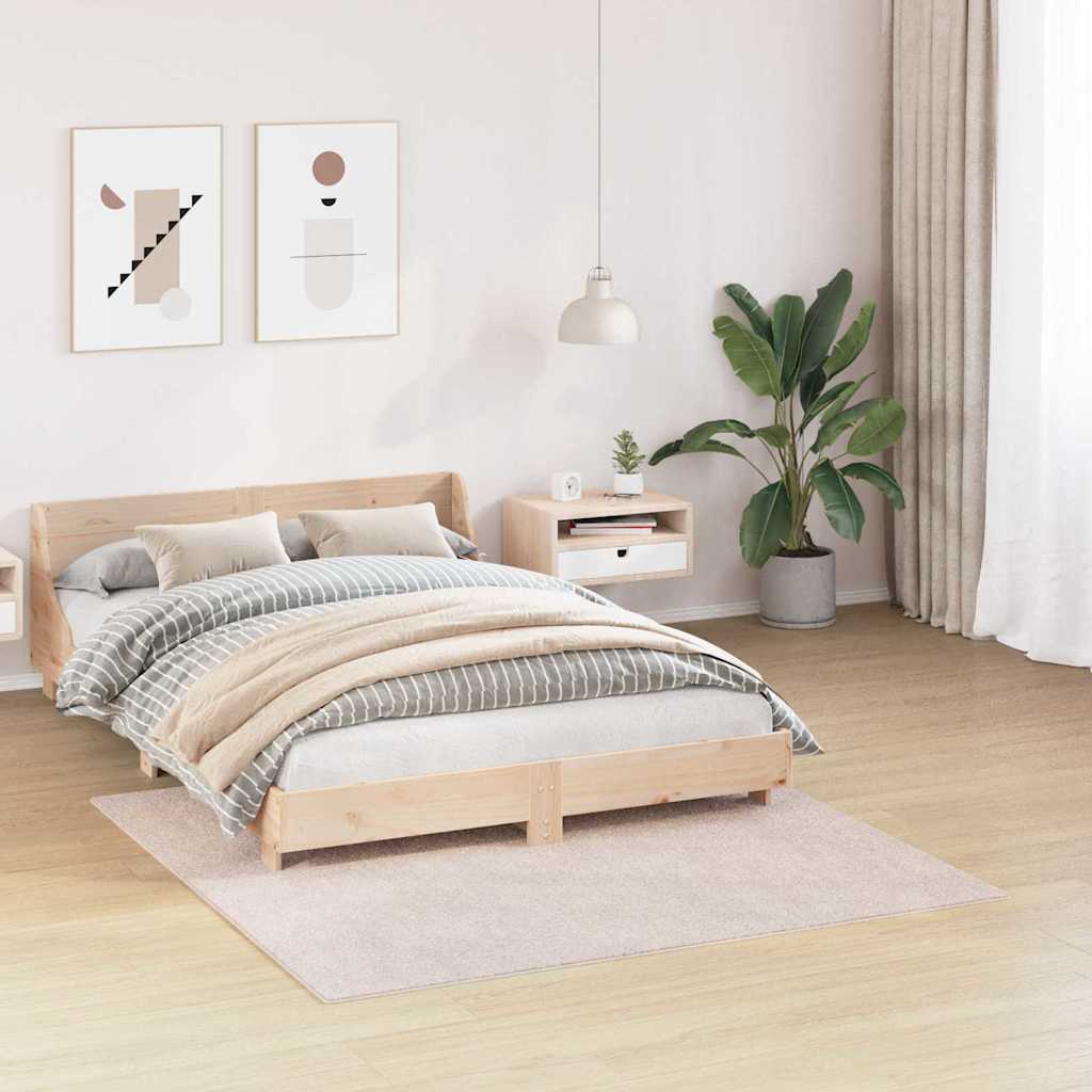 Anti-slip Shaggy tæppe Cremefarvet 160 x 160 cm PP