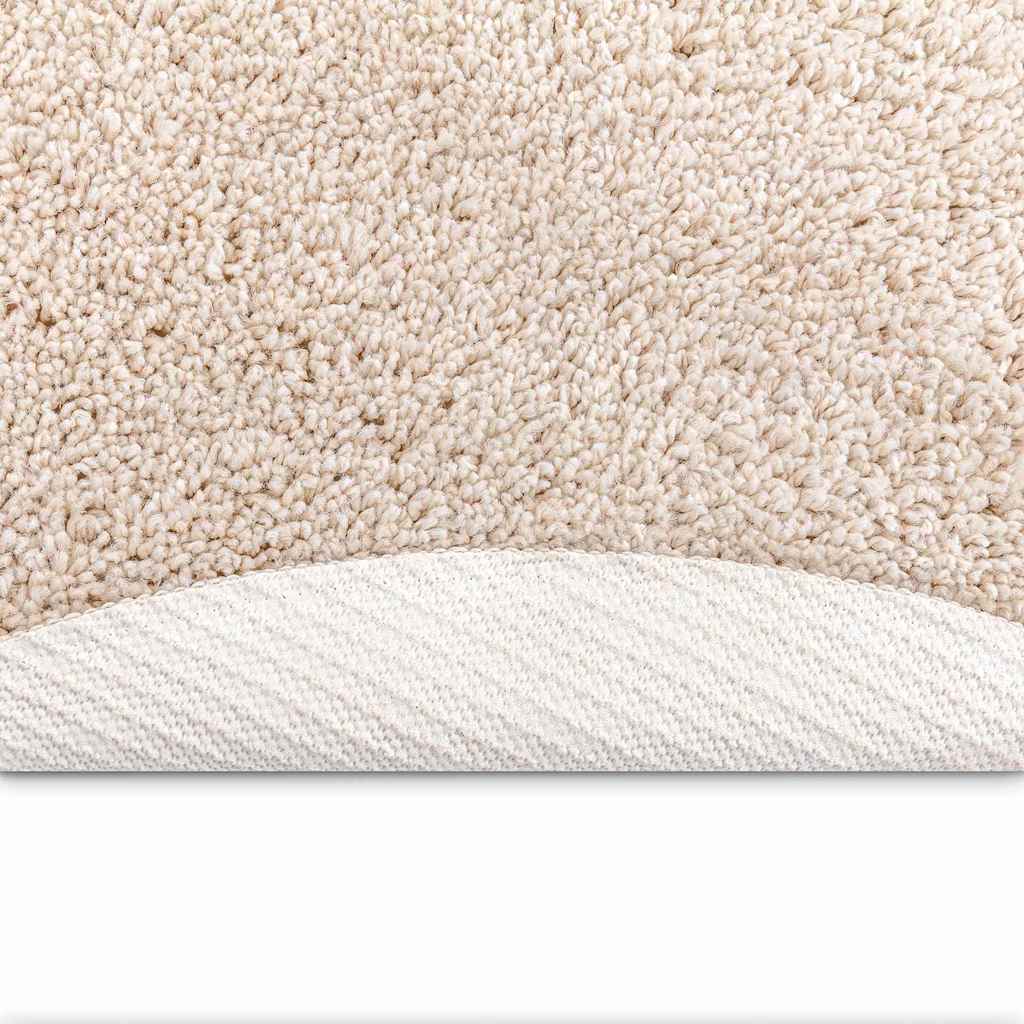 Anti-slip Shaggy tæppe Cremefarvet 90 x 90 cm PP