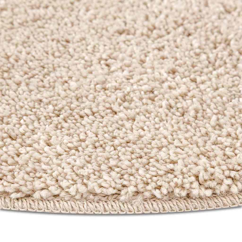 Anti-slip Shaggy tæppe Cremefarvet 90 x 90 cm PP