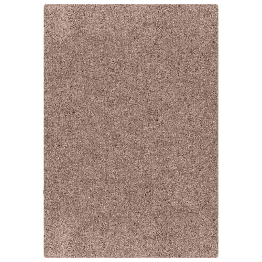 Anti-slip Shaggy tæppe Brun 80 x 150 cm PP