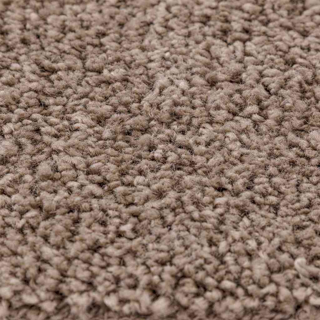 Anti-slip Shaggy tæppe Brun 200 x 200 cm PP