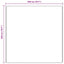 Anti-slip Shaggy tæppe Brun 200 x 200 cm PP
