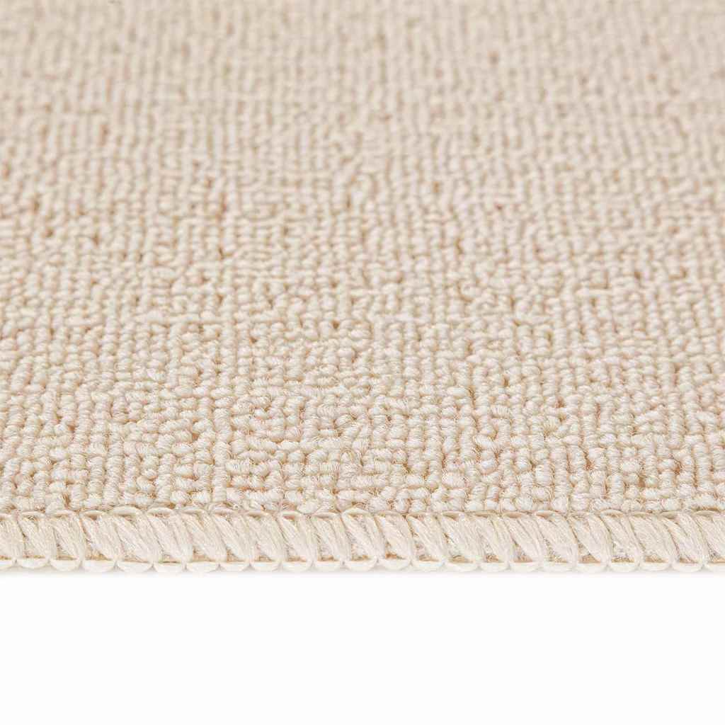 Skridsikre Trappemåtter 15 stk. 75 x 20 cm Creme PP Rektangulær