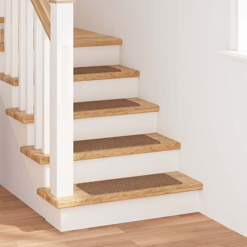 Skridsikre Trappemåtter 15 stk. 60 x 25 cm Gul PP Rektangulær