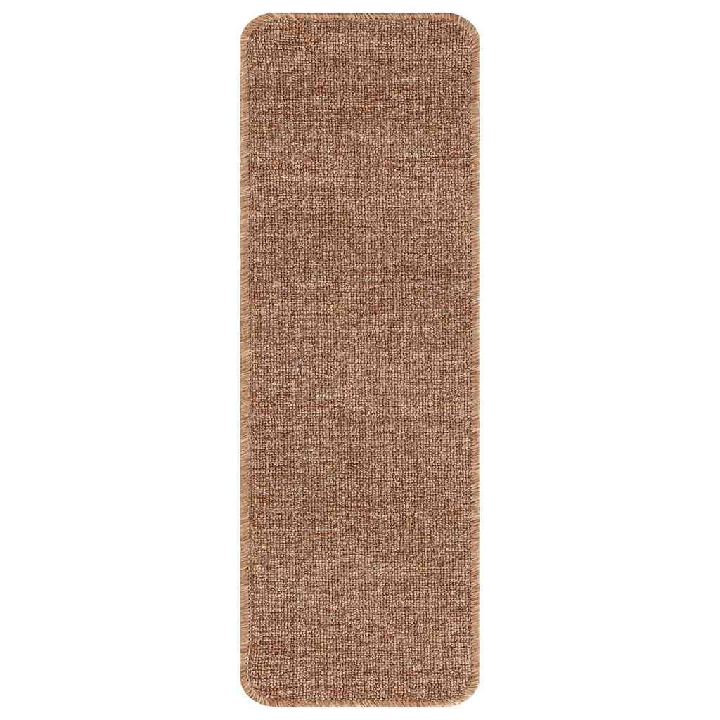 Skridsikre Trappemåtter 15 stk. 60 x 25 cm Gul PP Rektangulær
