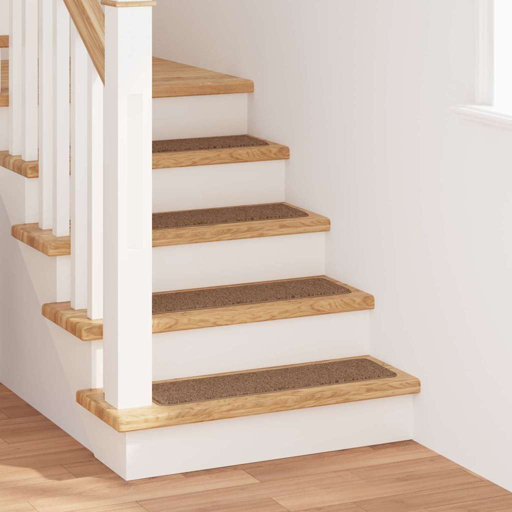 Skridsikre Trappemåtter 15 stk. 75 x 20 cm Gul PP Rektangulær