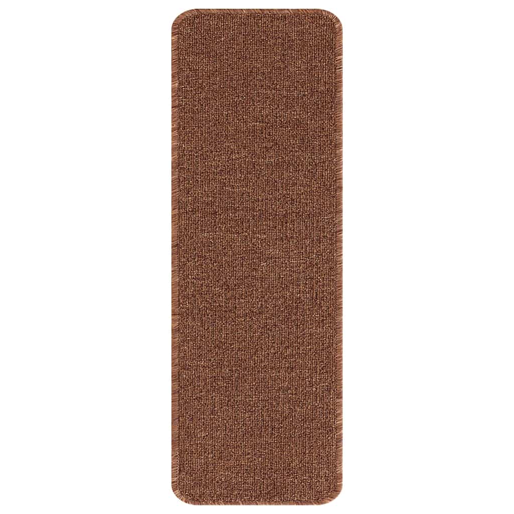 Skridsikre Trappemåtter 15 stk. 60 x 25 cm Gul PP Rektangulær