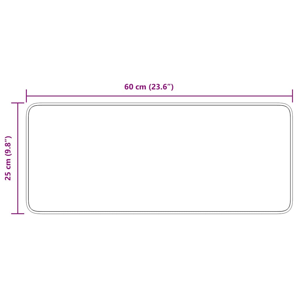 Skridsikre Trappemåtter 15 stk. 60 x 25 cm Bordeaux PP