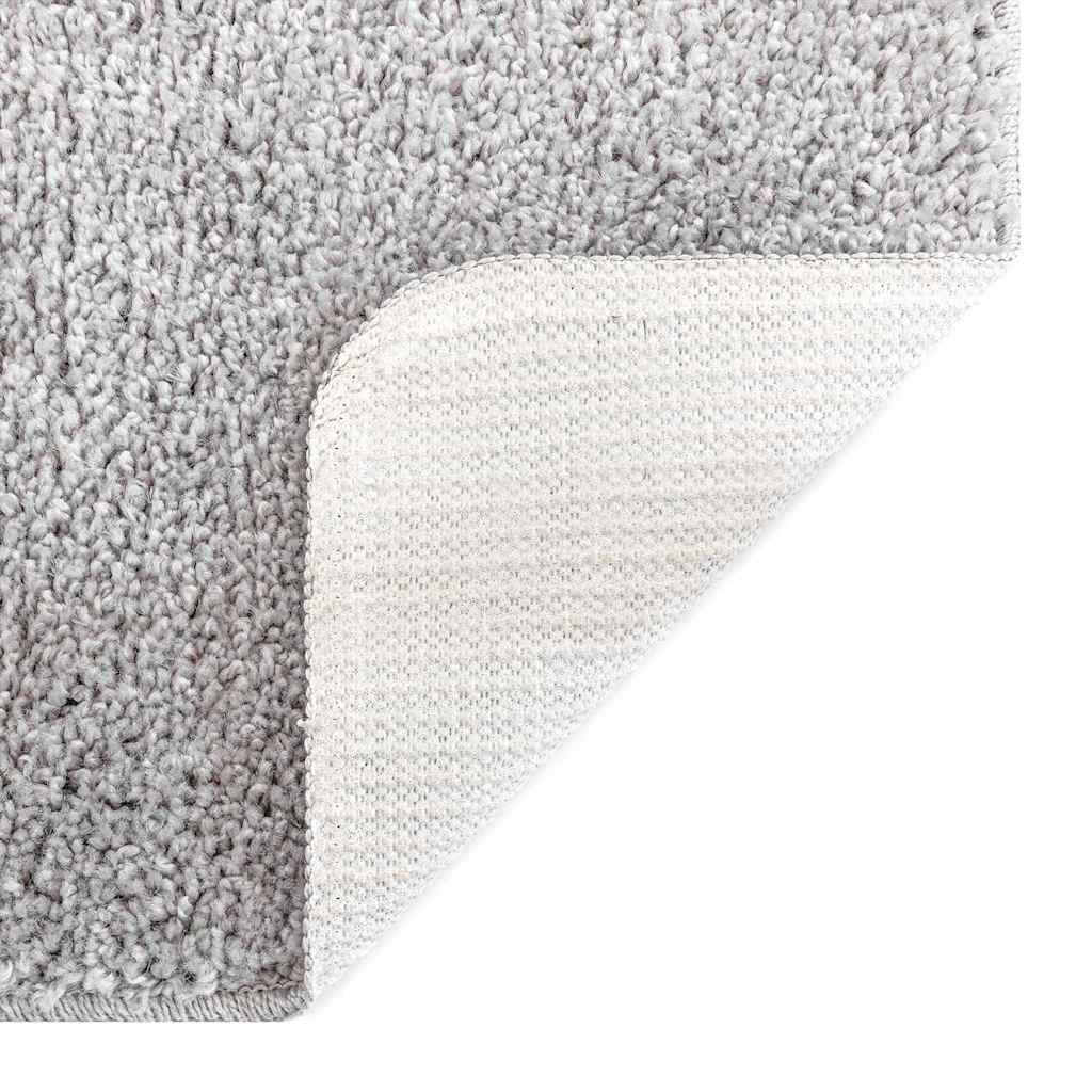 Skridsikker badeværelsesmåtte med toiletudskæring Grå PP