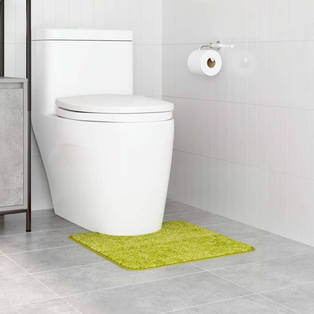 Skridsikker badeværelsesmåtte med toiletudskæring Grøn PP