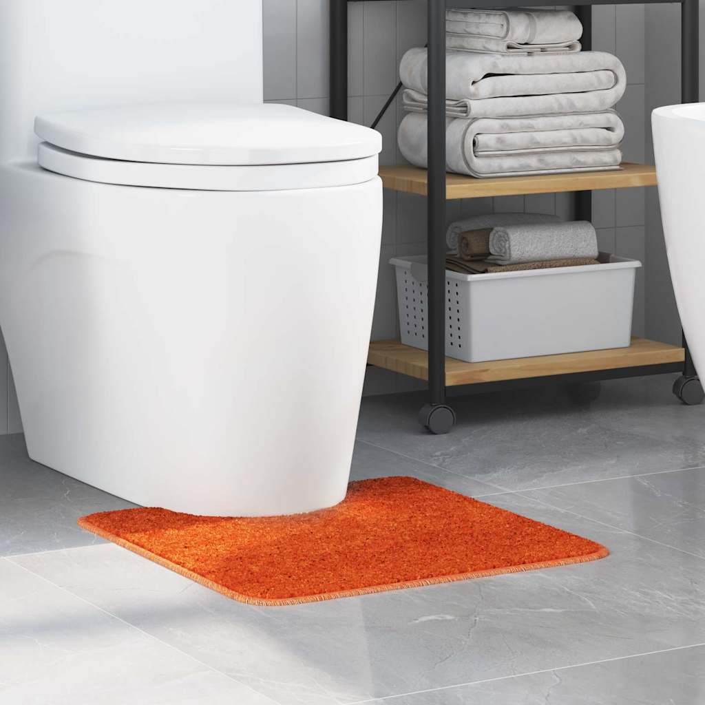 Skridsikker badeværelsesmåtte med toiletudskæring Orange PP