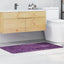Antiskrid Badmåtte Lilla 70 x 120 cm PP